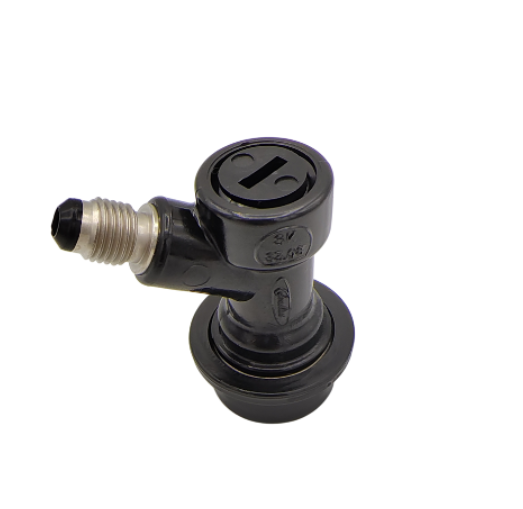 Cornelius kobling med 7/16" UNF sort