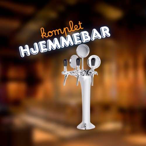 Hjemmebar 3P - komplet krom