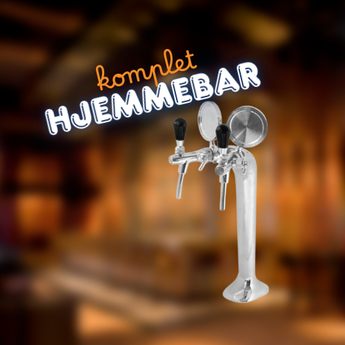 Hjemmebar 2P Krom Komplet