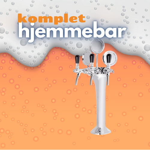 Hjemmebar 3P - Komplet i krom