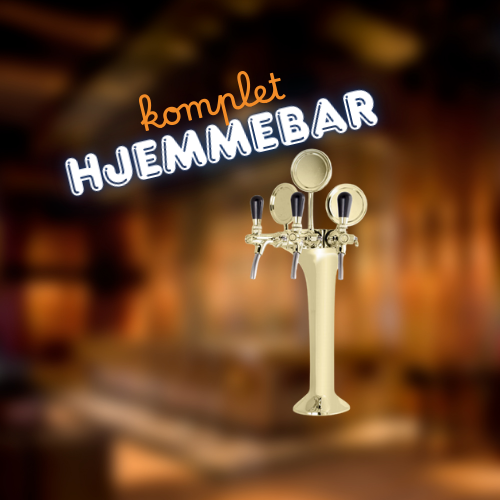 Hjemmebar 3P - komplet forgyldt