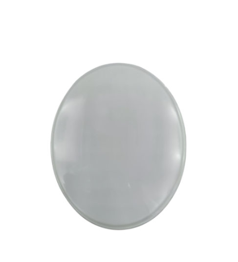 Monogram, oval, hvid