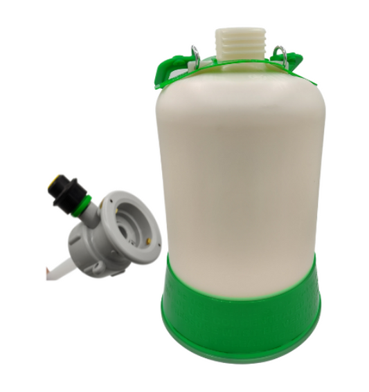Rensedunk 5 liter plastik med S-dykrør