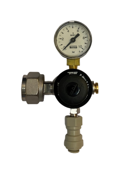 CO₂ regulator 5,5 bar med DM fit 5/16"
