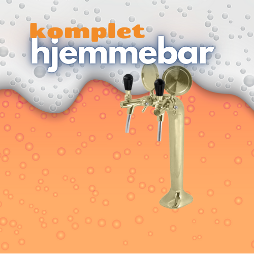 Hjemmebar 2P Forgyldt Komplet