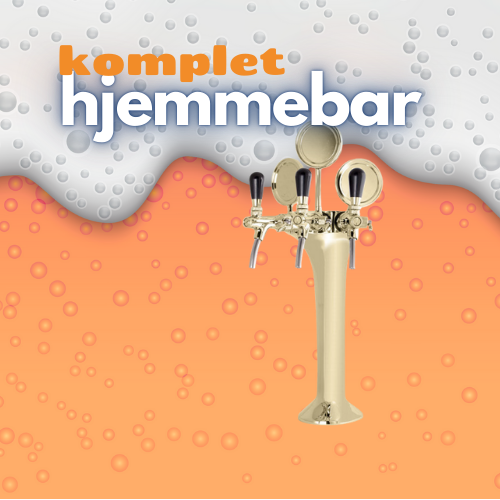 Hjemmebar 3P - komplet forgyldt