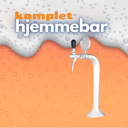 Hjemmebar 1P - Komplet i krom
