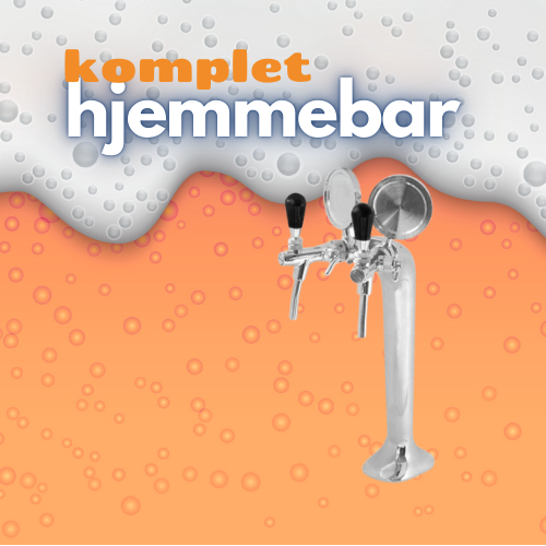 Hjemmebar 2P - Komplet i krom