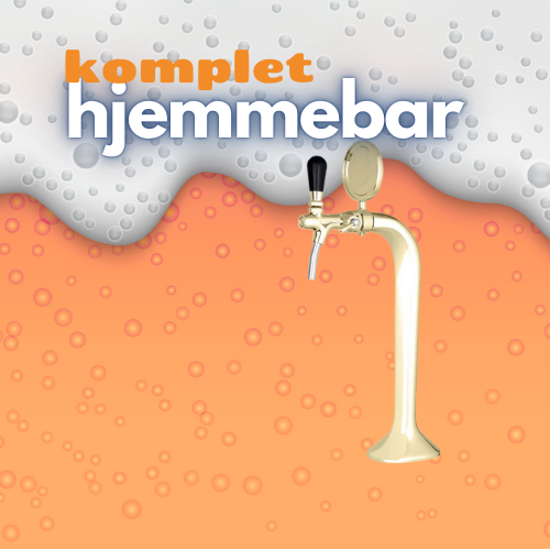 Komplet hjemmebar 1P Forgyldt