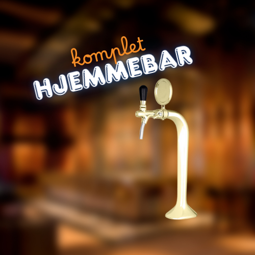Komplet hjemmebar 1P Forgyldt