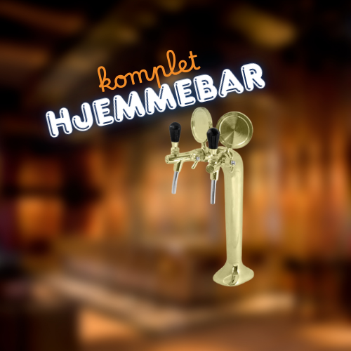 Hjemmebar 2P Forgyldt Komplet