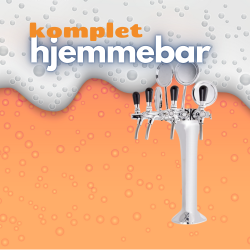 Hjemmebar 4P - Komplet i krom